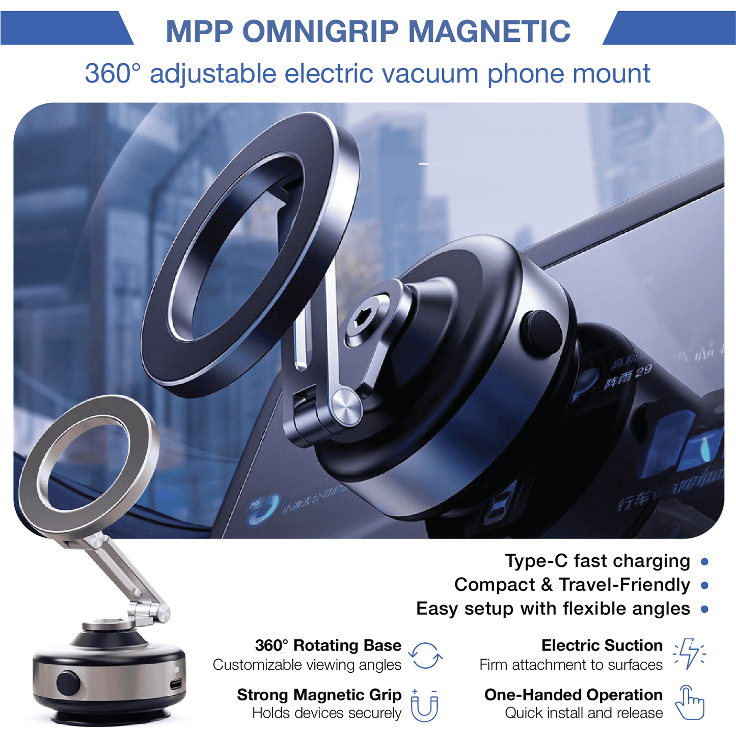 MAGTEK® GripMaster 360 Magnetic Holder